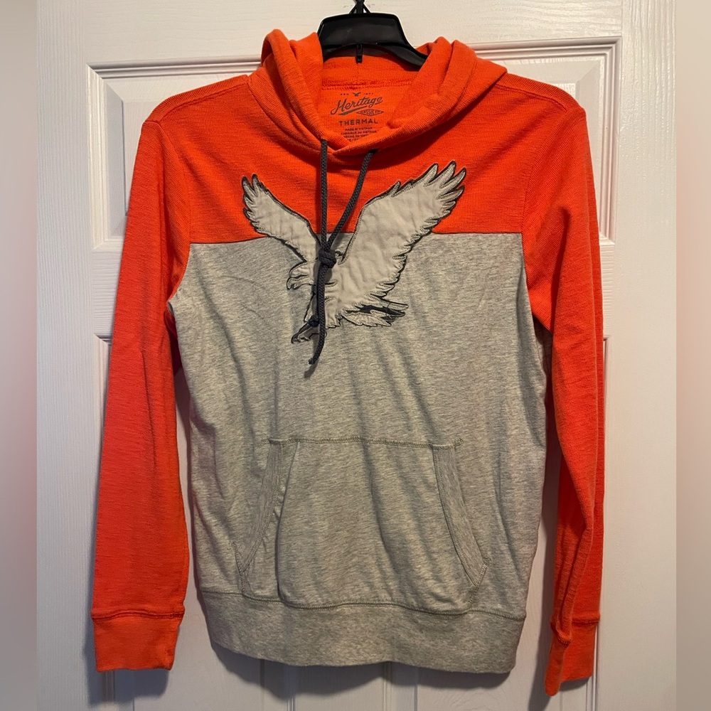 American Eagle Thermal/Cotton Lightweight Hoodie Size XS NEW